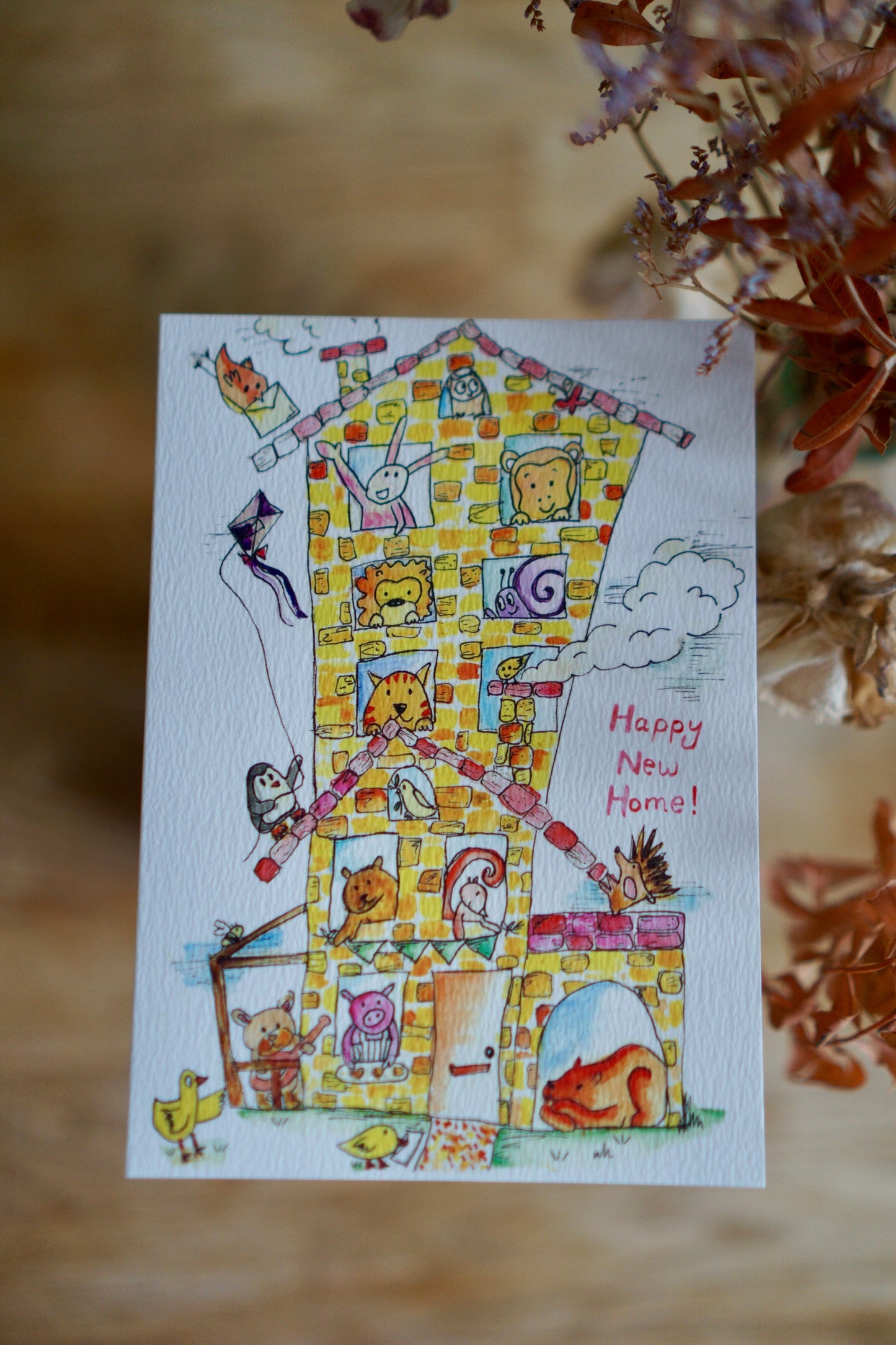 Happy New Home - animal card