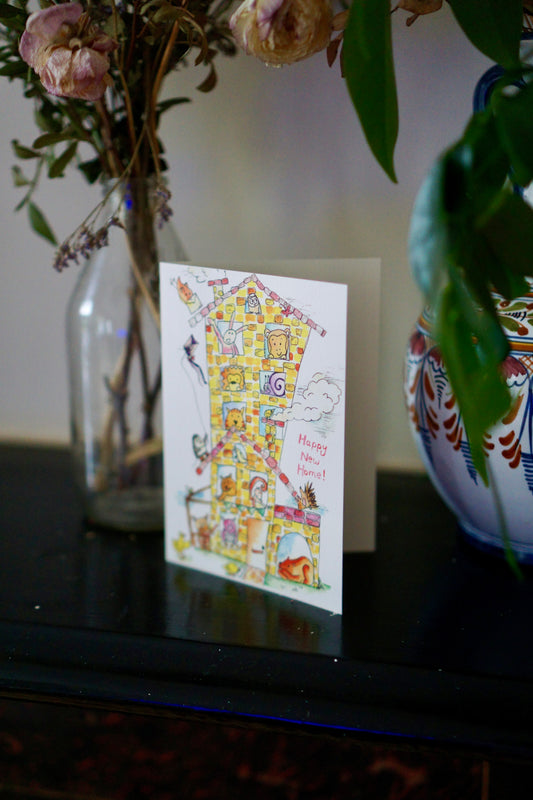 Happy New Home - animal card