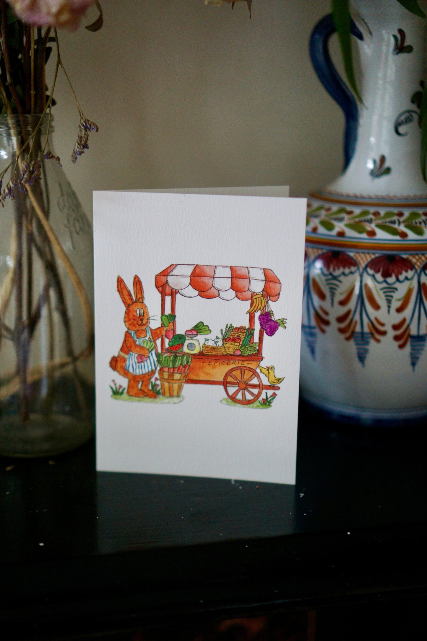 Animal market - blank rabbit card