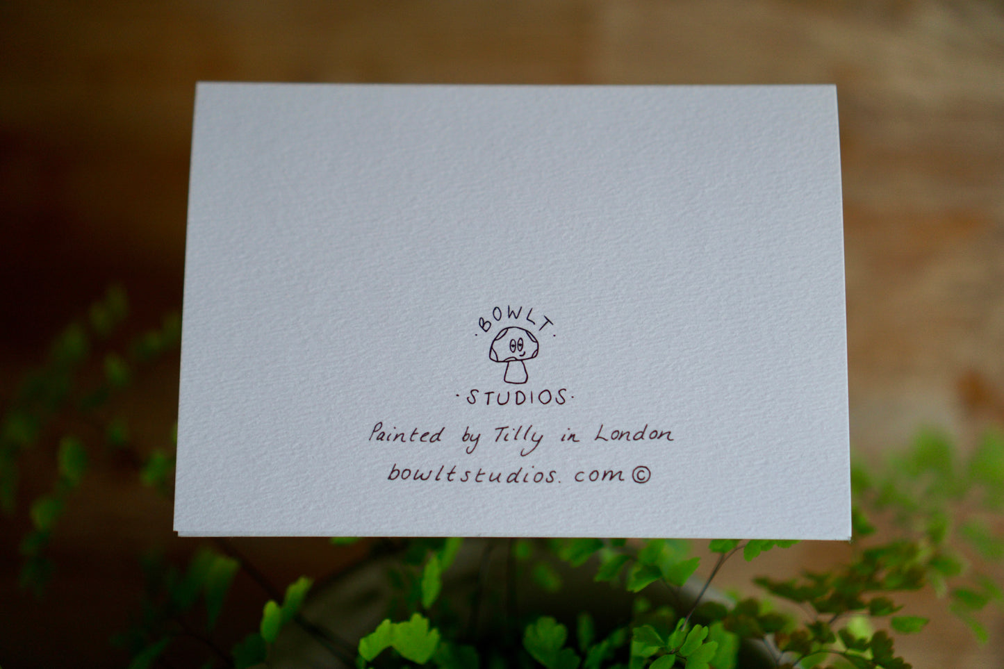 Animal party floral - blank card