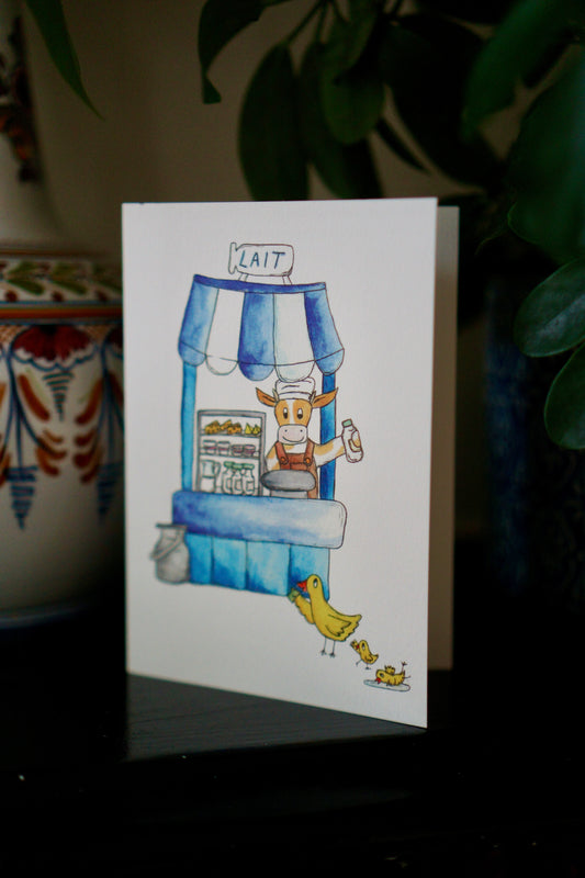 Animal market - blank cow card