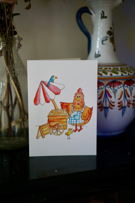 Animal market - blank chicken card